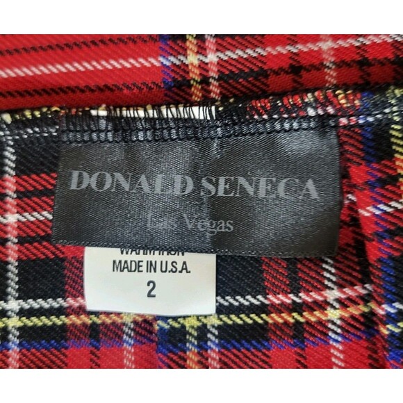 MICRO MINI Cheeky Skirt Tartan Plaid Pleated Fall Plus Sz 2 2X 40 In Waist - Picture 2 of 8